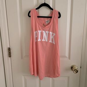 PINK Victoria’s Secret Logo Tank Top with Cutout Back